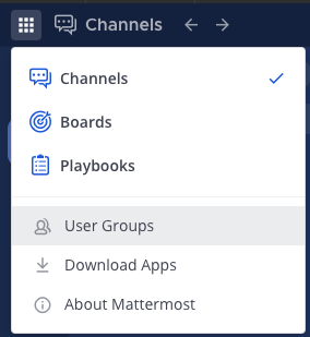 Access tools to manage user groups.